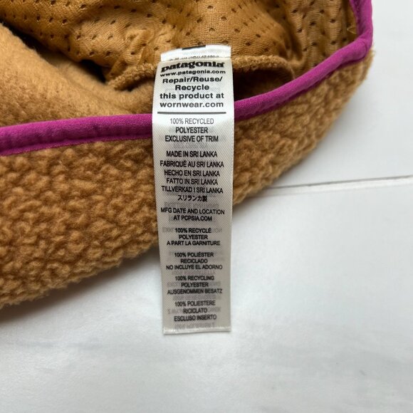 Patagonia Women's Retro Pile Fleece 'Nest Brown' Jacket 22795-NESB size XS - Picture 2 of 6